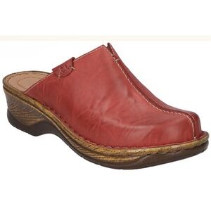 Josef Seibel‎ Catalonia 54 Leather Mule Clog Size 36 US 5.5